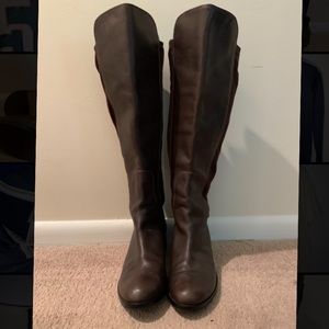 Brown Cole Haan Knee High Boots w/ Nike Air Insole